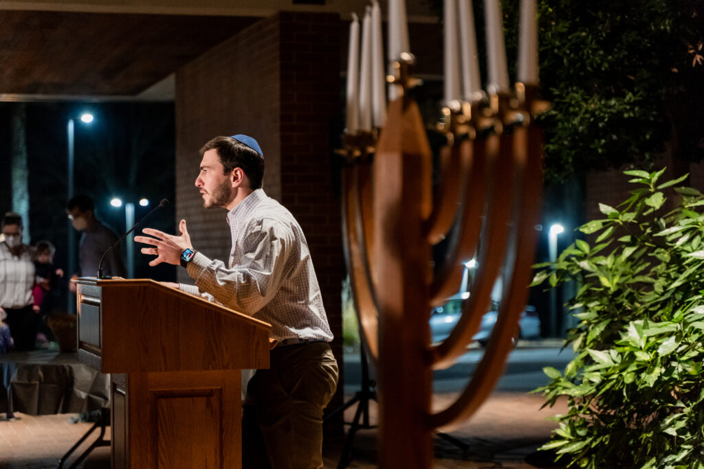 Candlelighting finale at Temple Israel