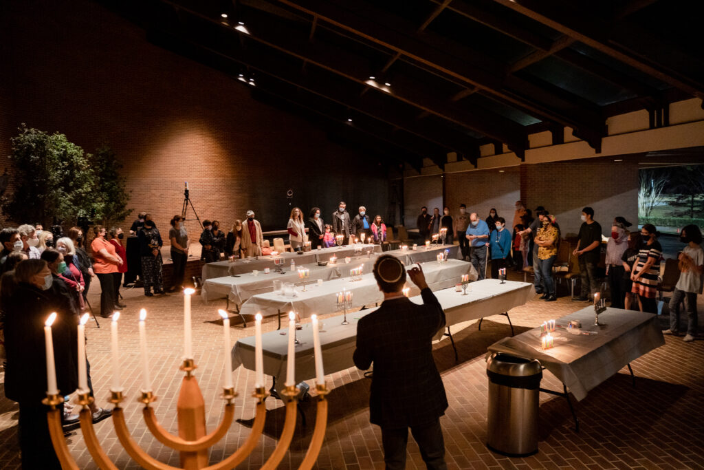 Candlelighting finale at Temple Israel