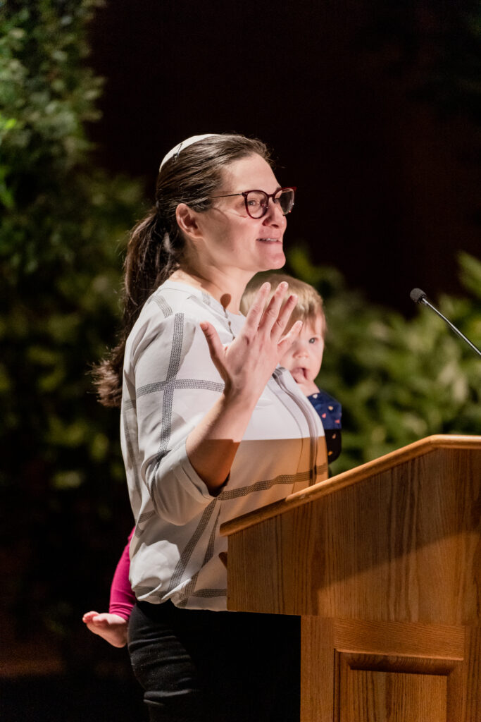 Candlelighting finale at Temple Israel